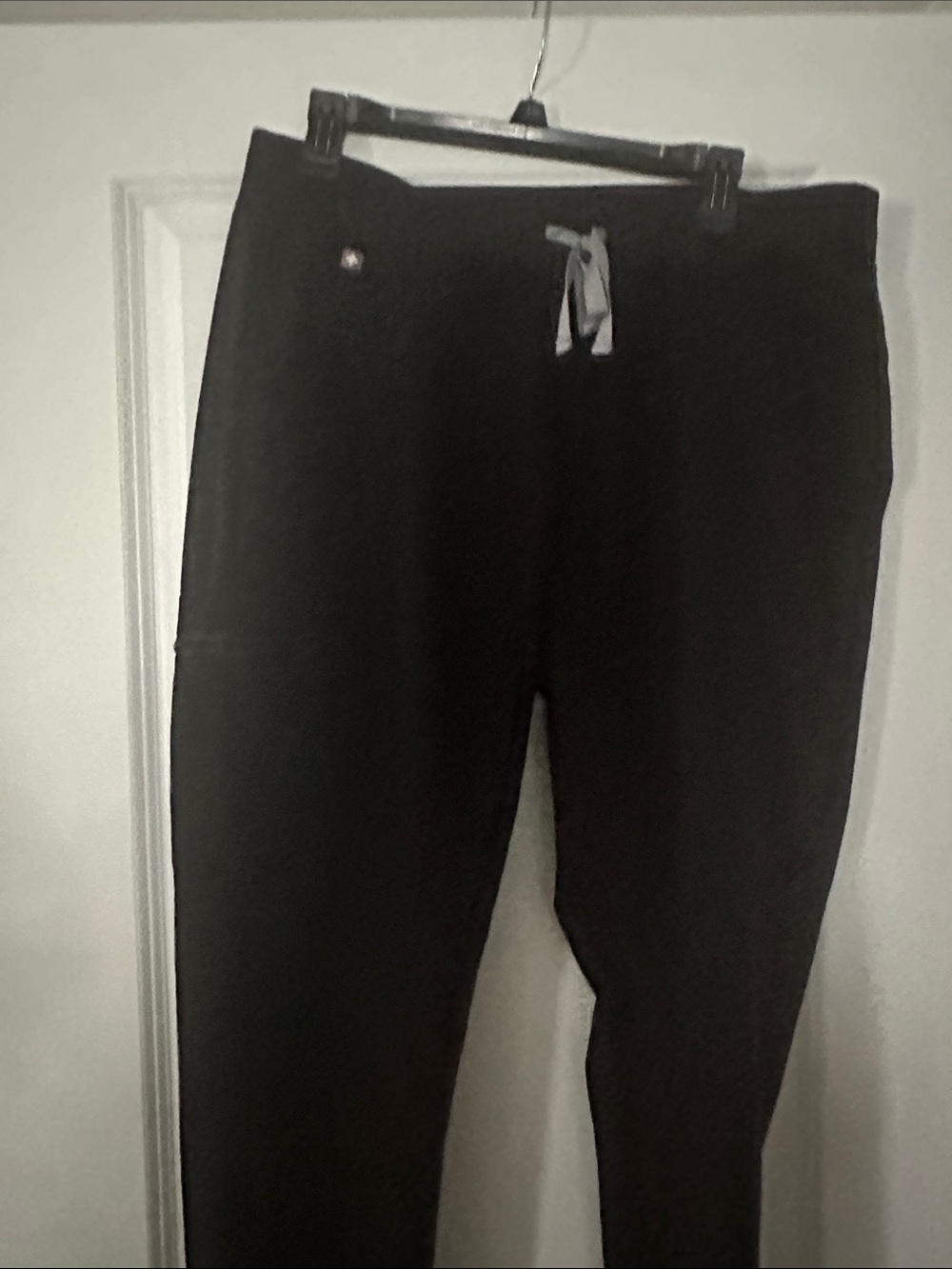 Figs Women's Black Jogger Pants with Contrast Drawstring